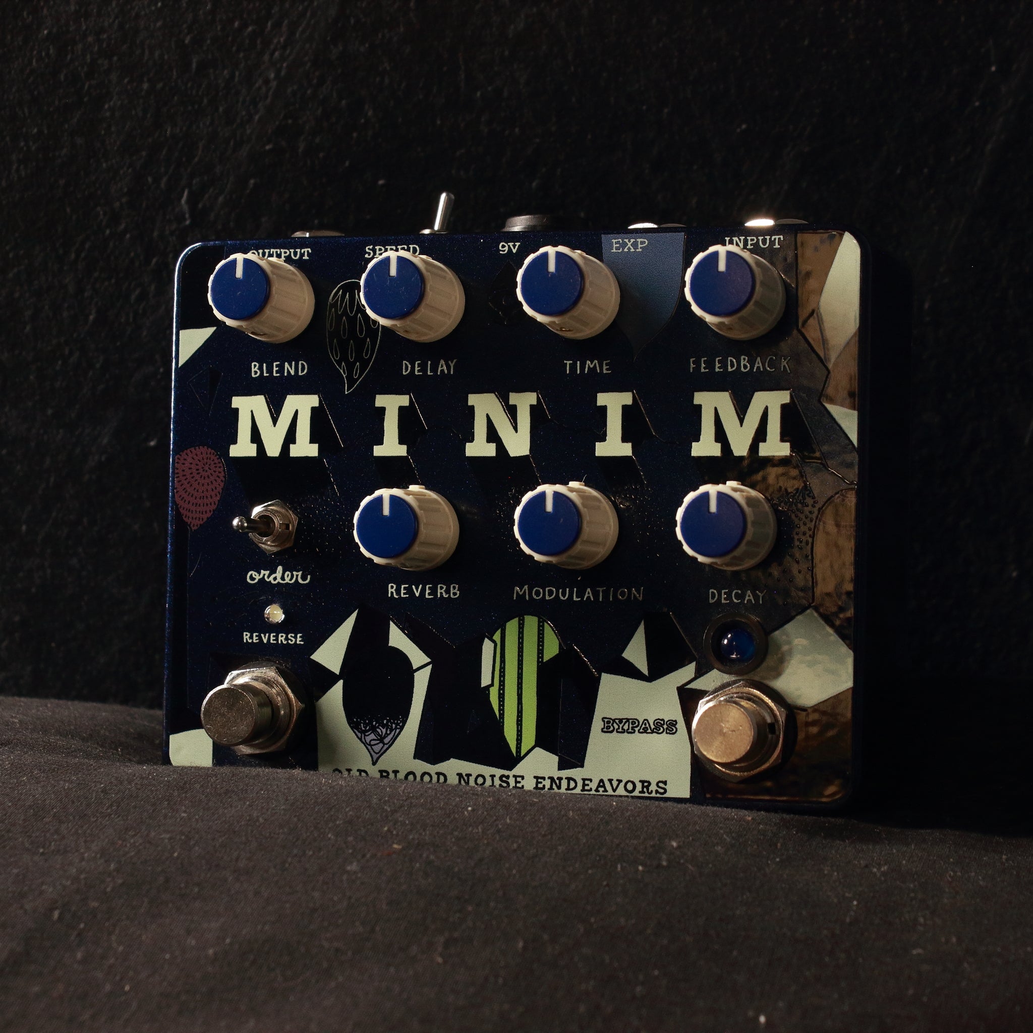 minim pedal Old Blood Noise Endeavors Minim Reverb Delay & Reverse Pedal – Topshelf Instruments