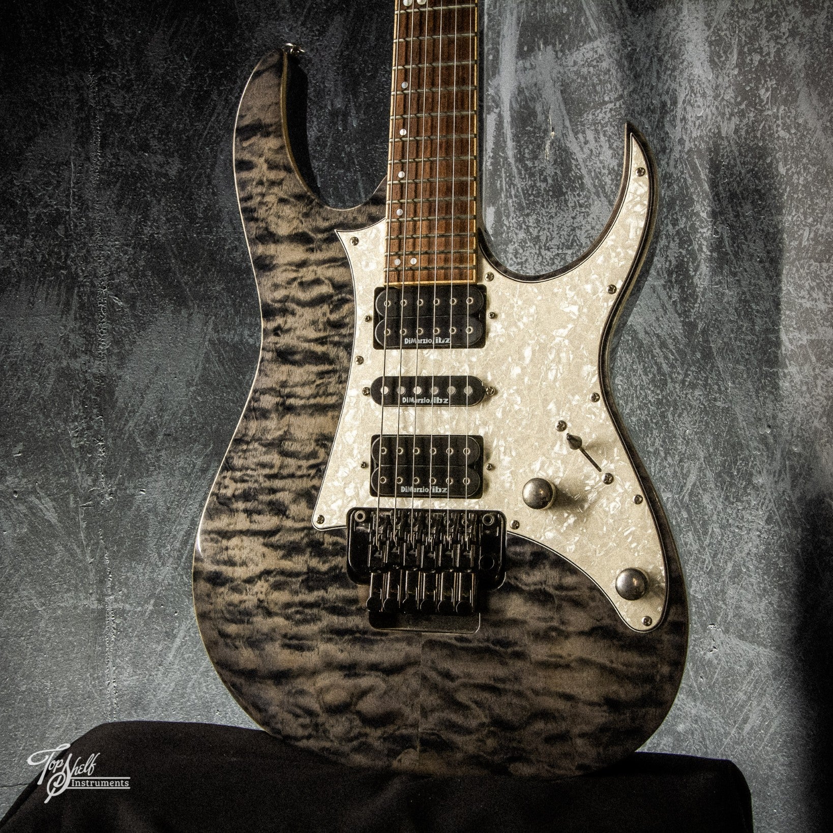 Ibanez Premium RG950QMZ Transparent Charcoal 2013 – Topshelf Instruments