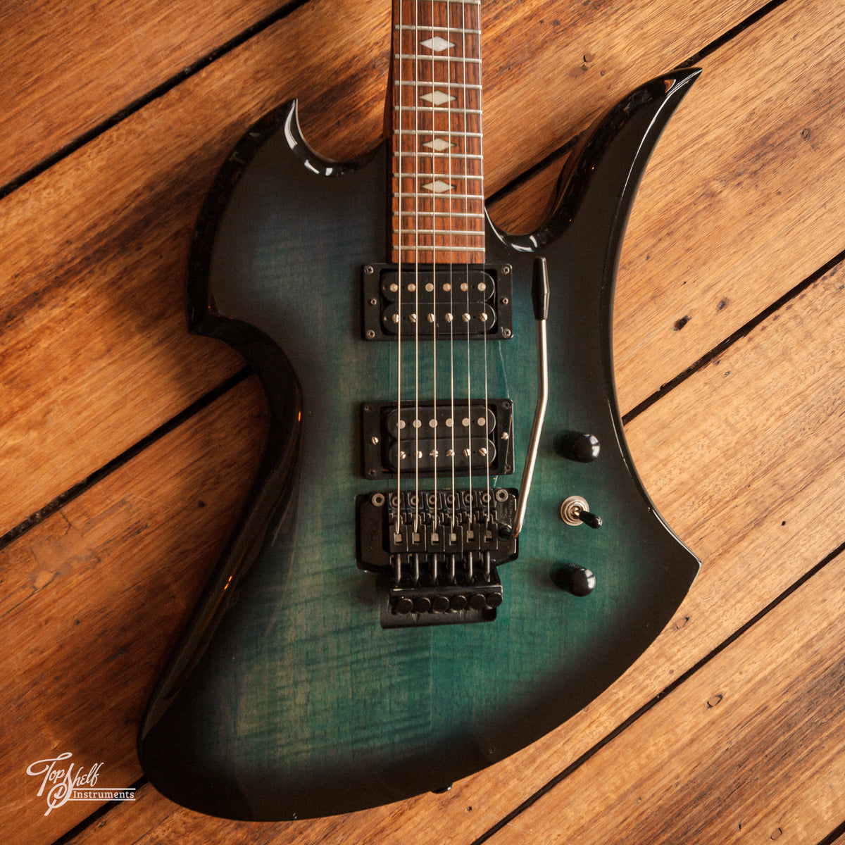 BC Rich Mockingbird-780JE Blue Burst 1998 – Topshelf Instruments