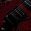 BC Rich x Stranger Things 'Eddie's Guitar' Warlock Red Crackle 2022