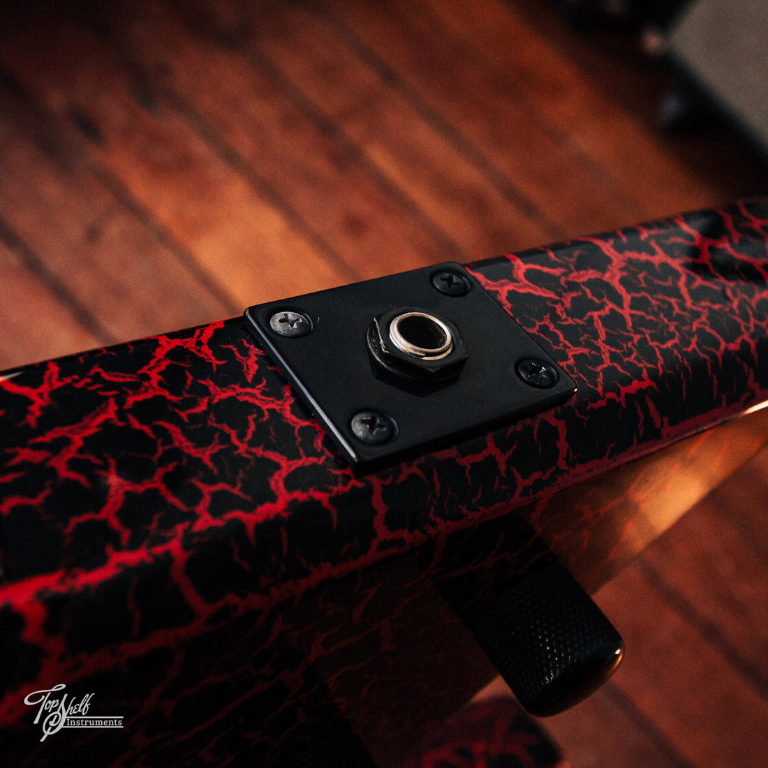 BC Rich x Stranger Things 'Eddie's Guitar' Warlock Red Crackle 2022