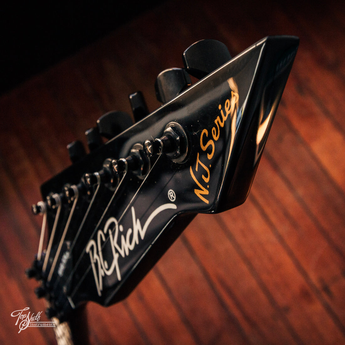 BC Rich x Stranger Things 'Eddie's Guitar' Warlock Red Crackle 2022