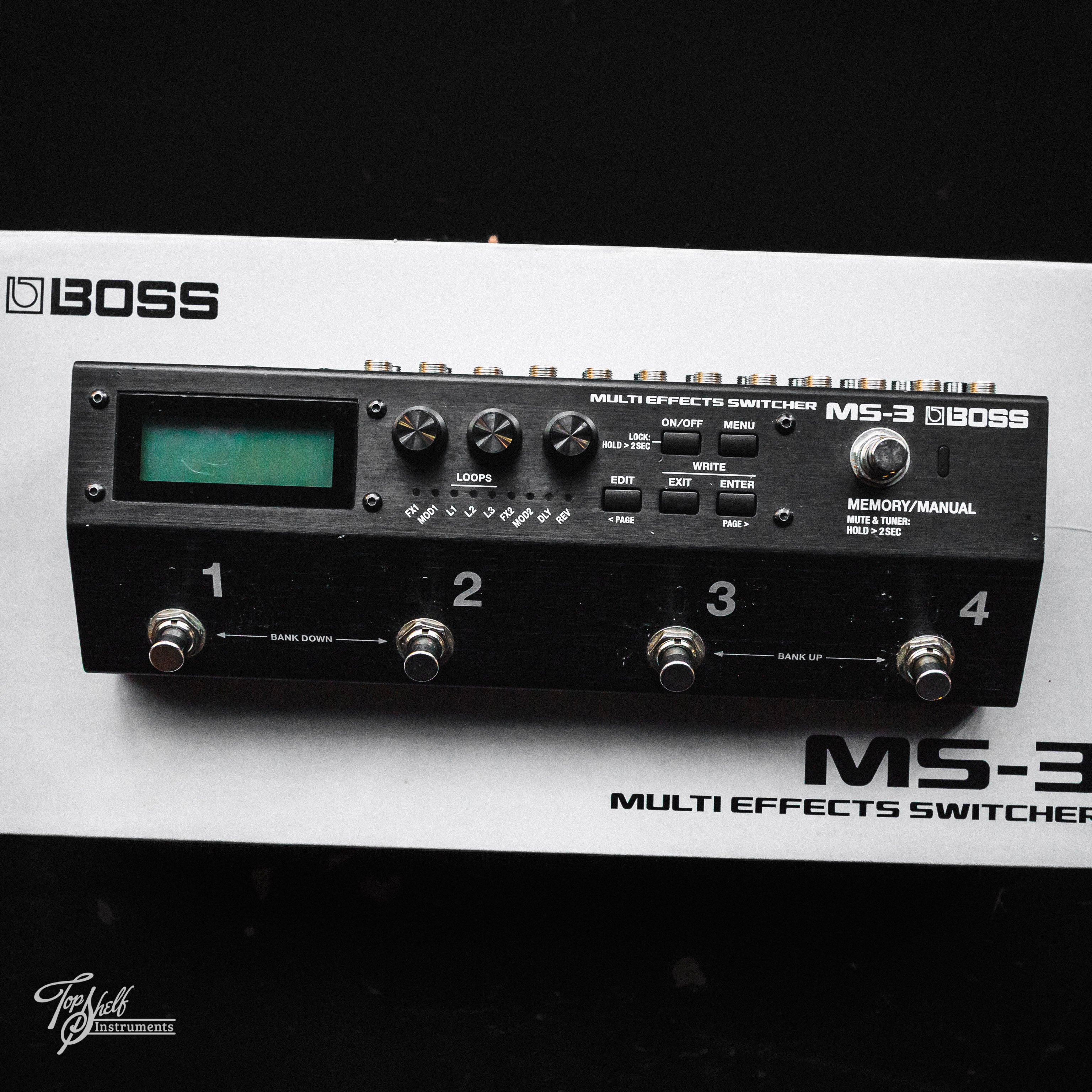 Boss MS-3 Multi Effects Switcher Pedal – Topshelf Instruments Boss MS-3 Multi Effects Switcher Pedal – Topshelf Instruments