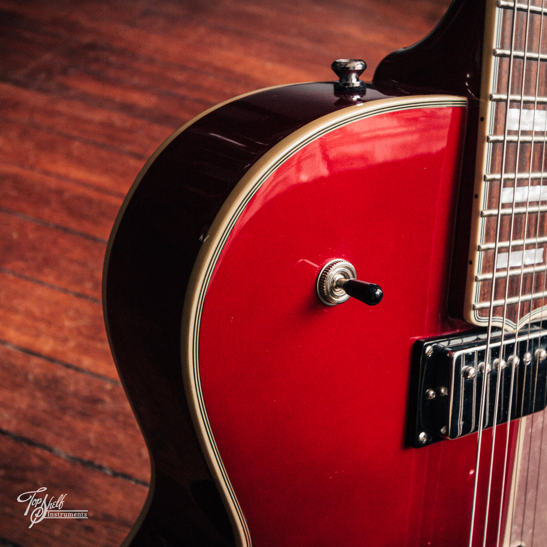 Electa Bad Boy Custom Hollowbody Candy Apple Red