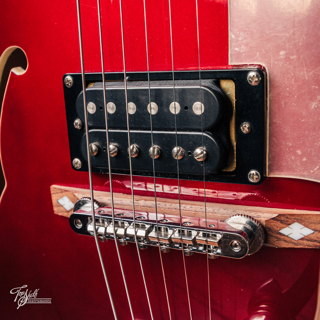 Electa Bad Boy Custom Hollowbody Candy Apple Red