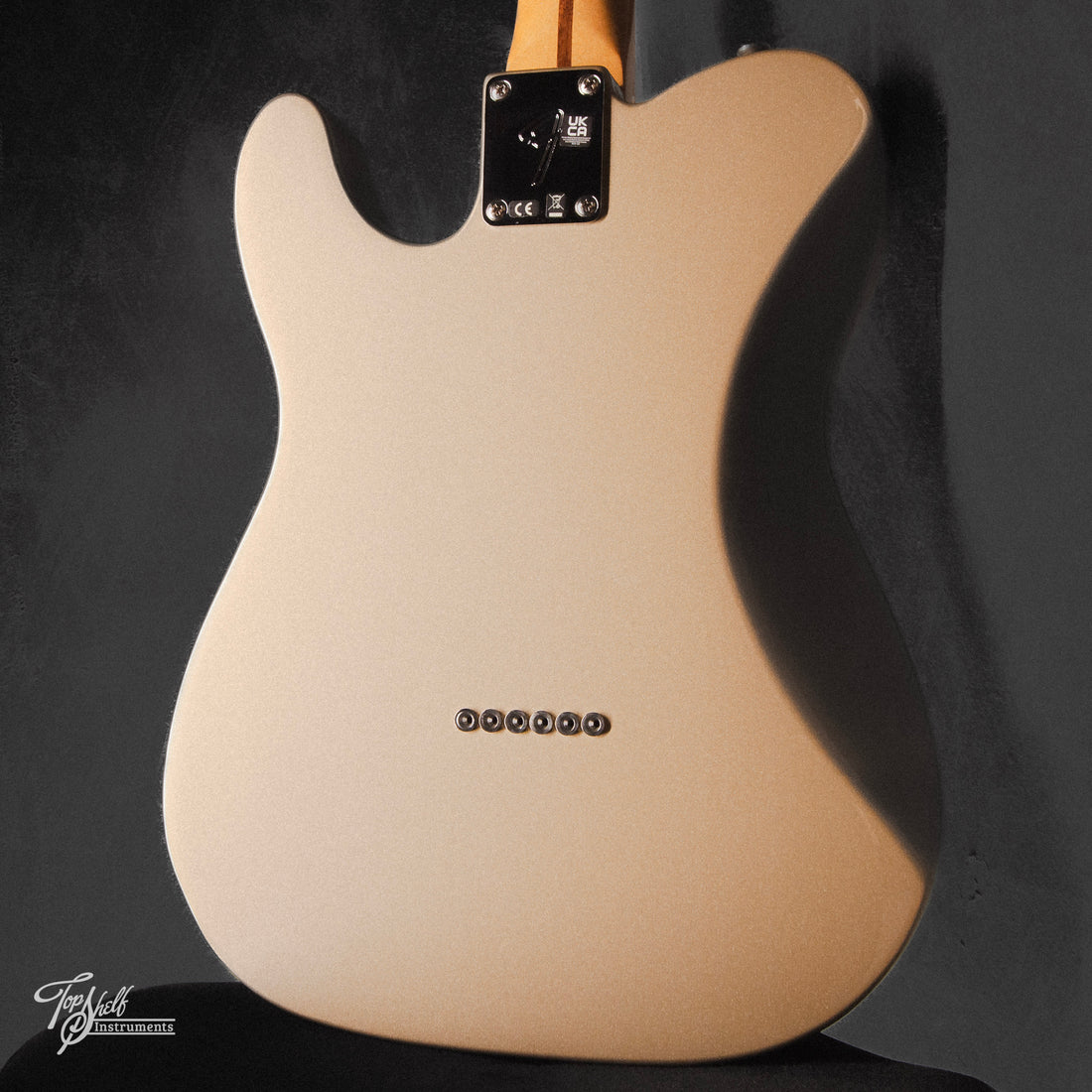 Fender Chris Shiflett Telecaster Deluxe Custom Build Shoreline Gold 2023