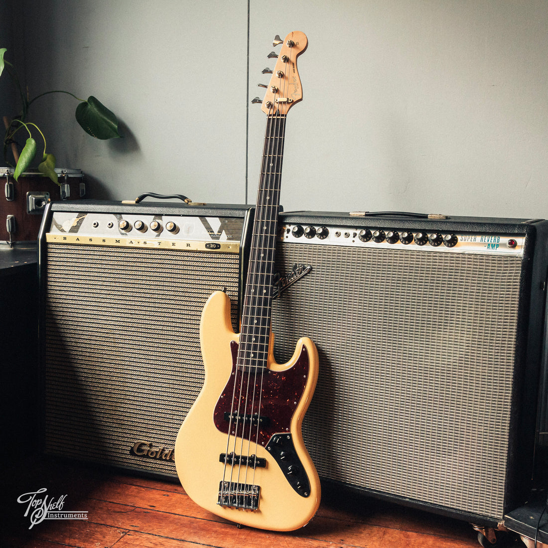 Fender Deluxe Active Jazz Bass V Olympic White 2015