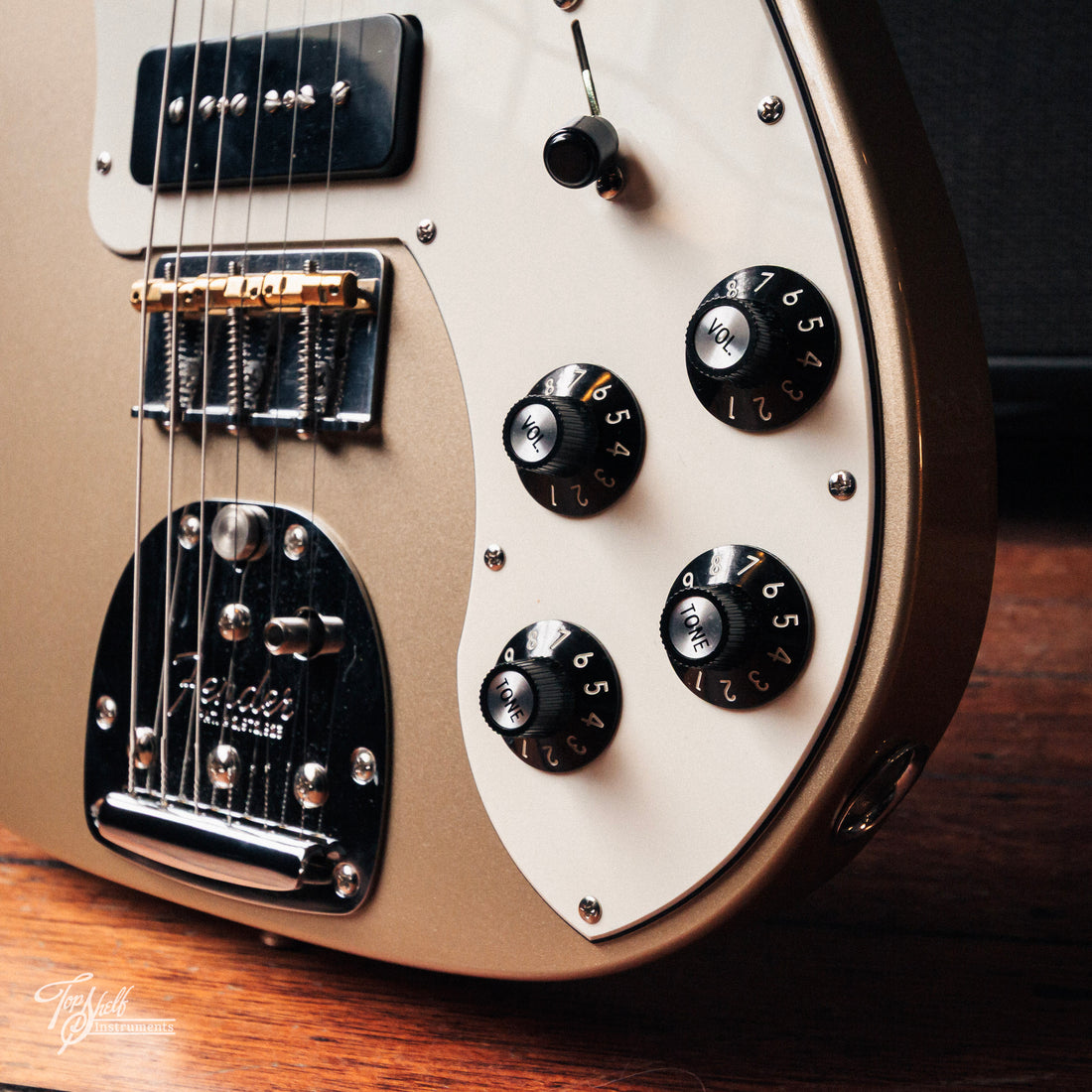 Fender Chris Shiflett Telecaster Deluxe Custom Build Shoreline Gold 2023