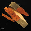 Franklin 2.5" Suede Guitar Strap - Olive Sedona / Rust
