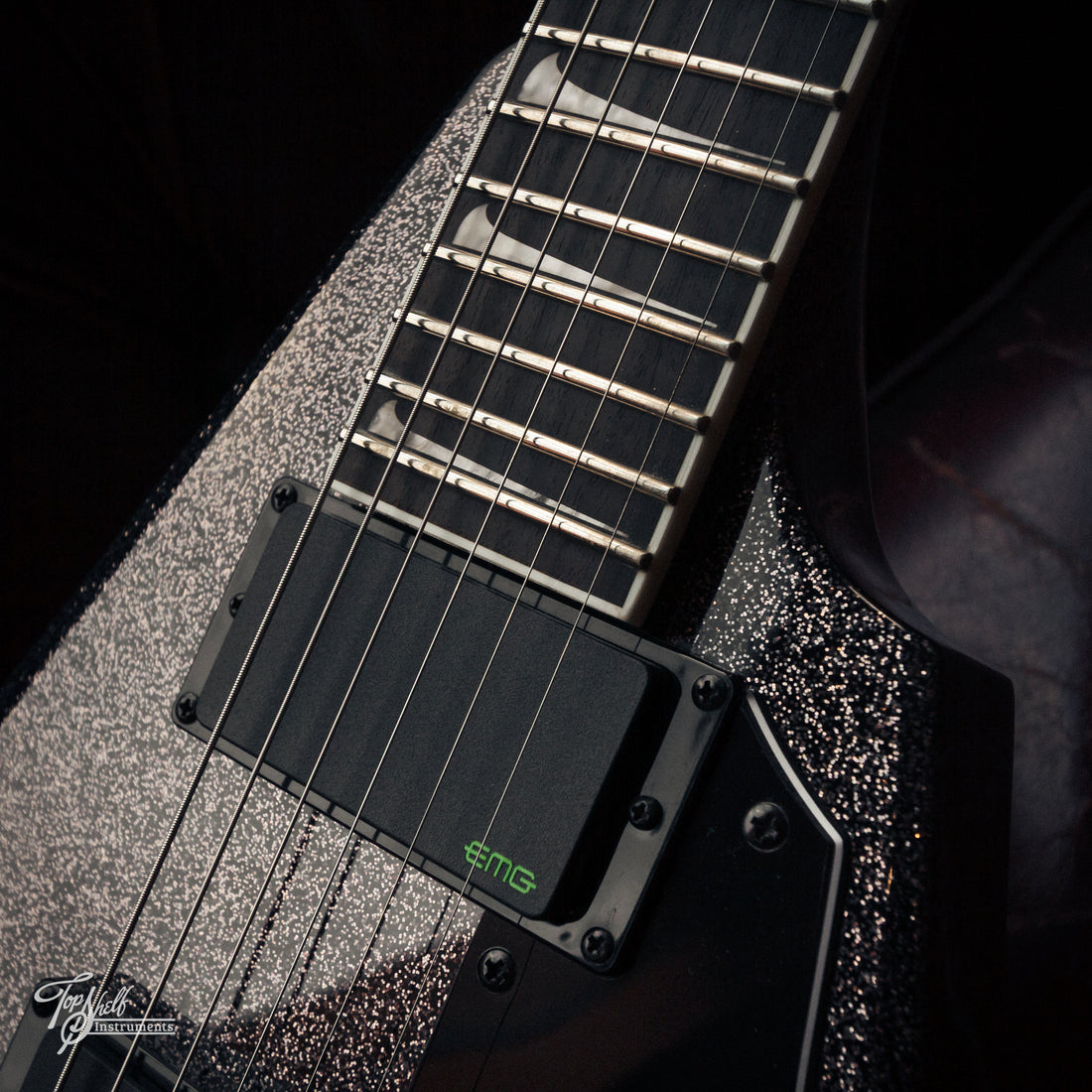 LTD Kirk Hammett KH-V Black Sparkle 2023