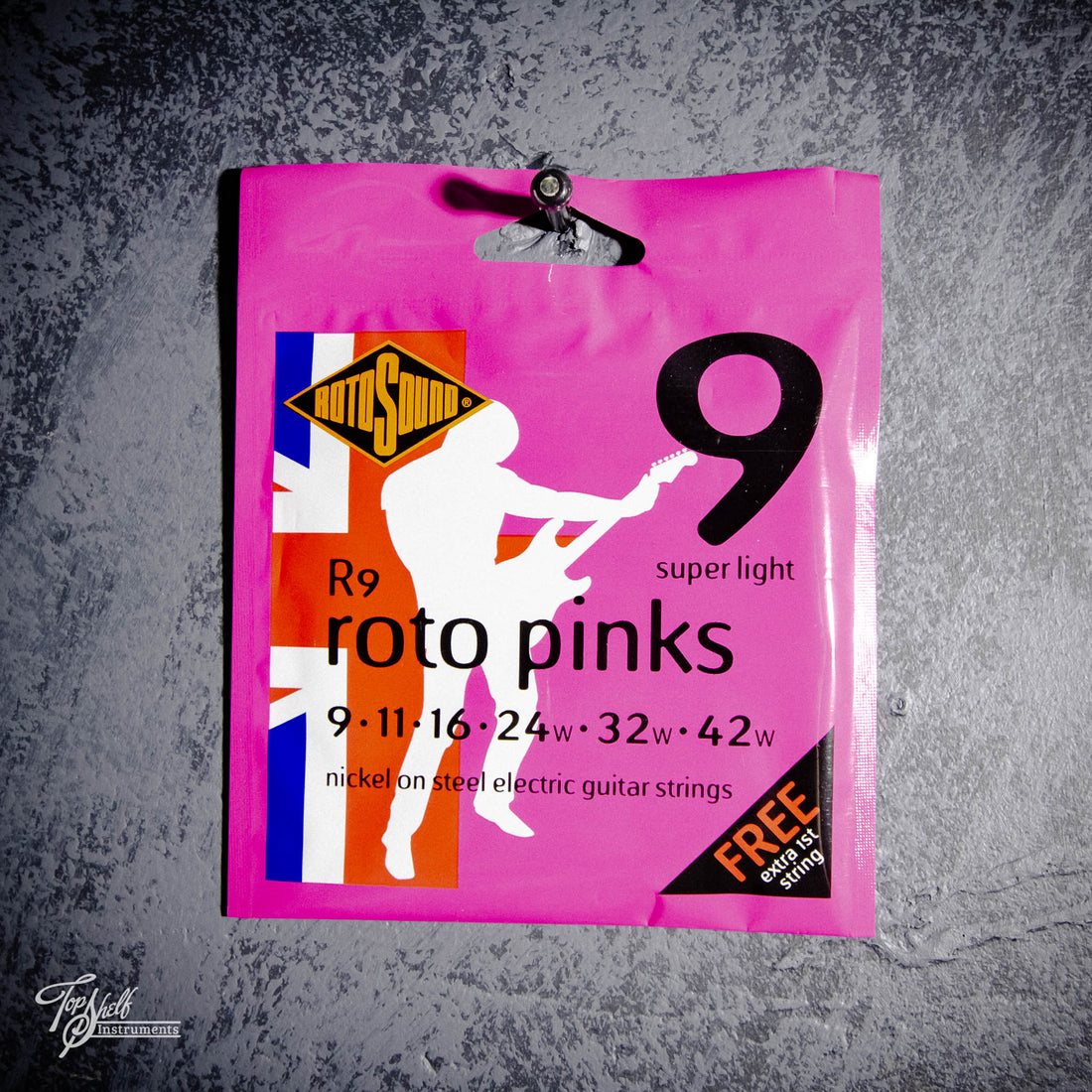 RotoSound R9 Roto Pinks 9-42 Super Light Electric Guitar Strings