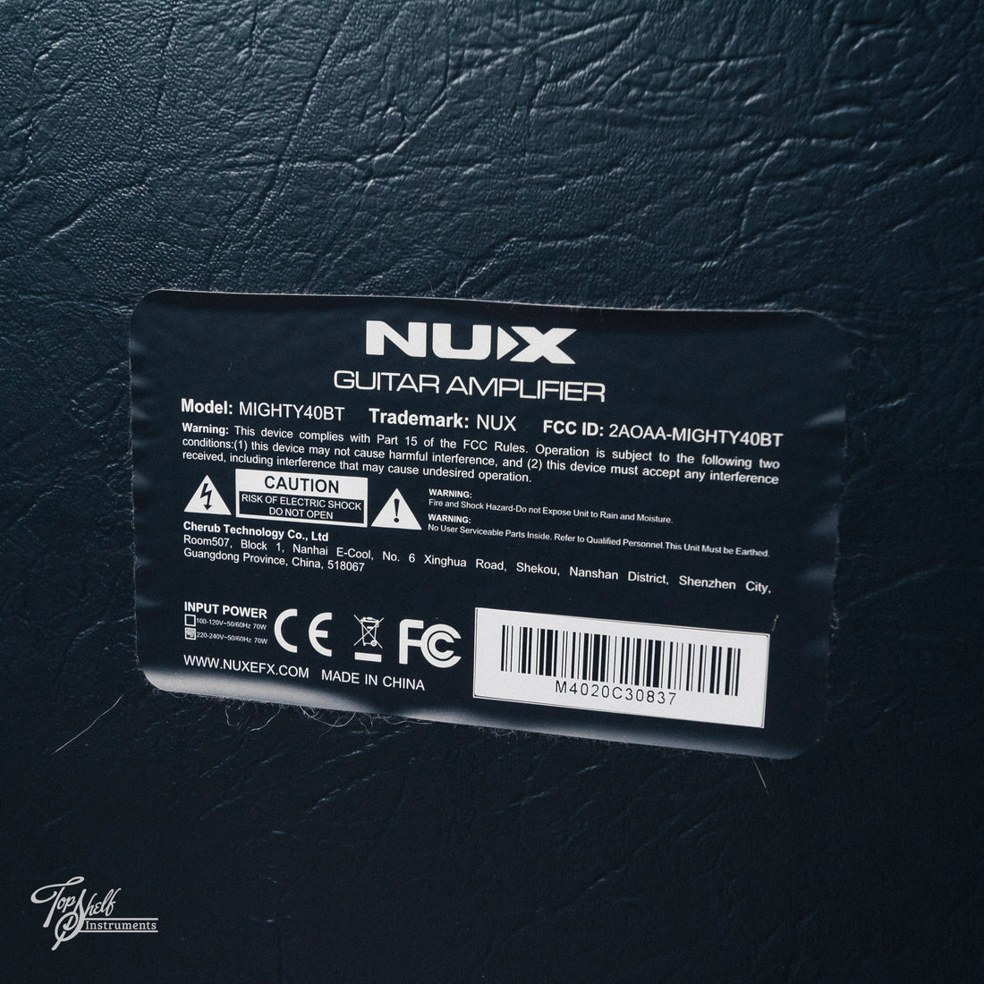 NUX MIGHTY40BT 1x10" 40w Bluetooth Guitar Amp Combo