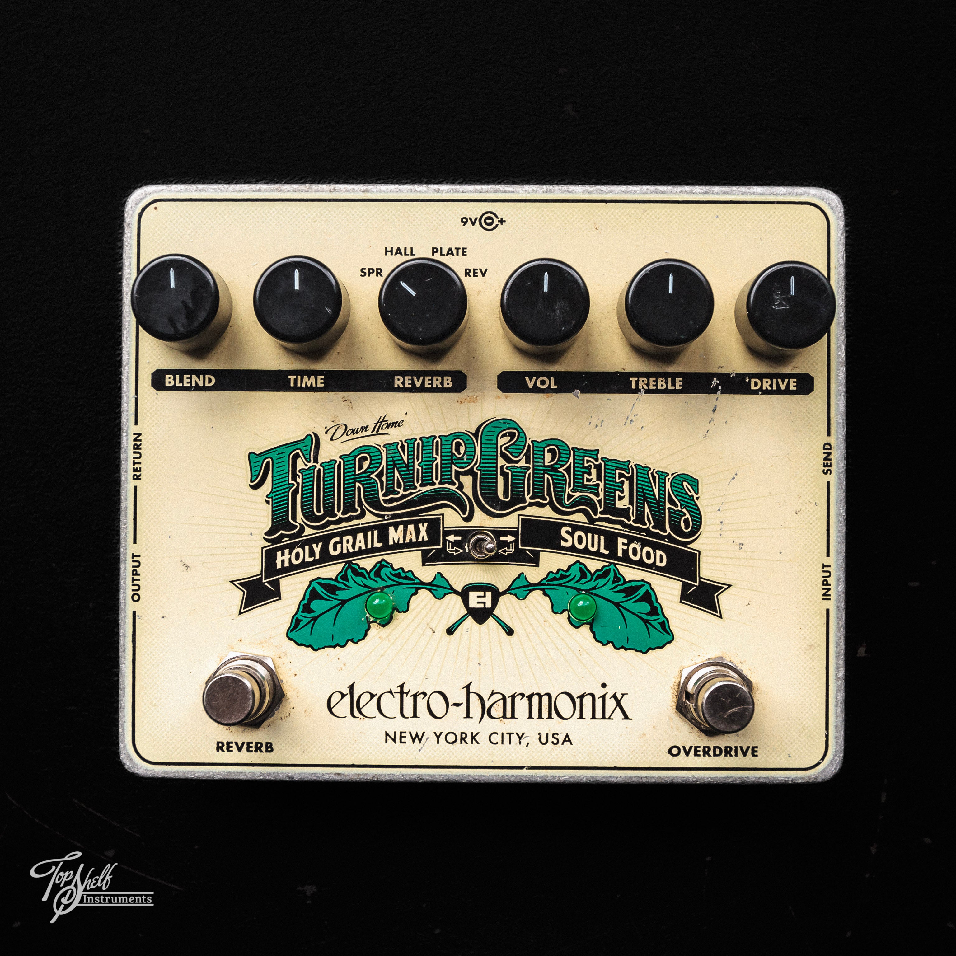 Pedale Multi-Effetto Electro Harmonix Turnip Greens - Overdrive Soul Food E Riverbero Holy Grail Max - Foto 9