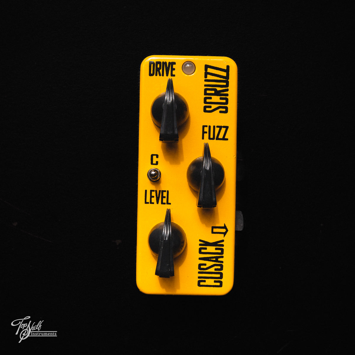 cusack pedals Cusack Music Scruzz Never-Off Screamer Fuzz Pedal – Topshelf Instruments