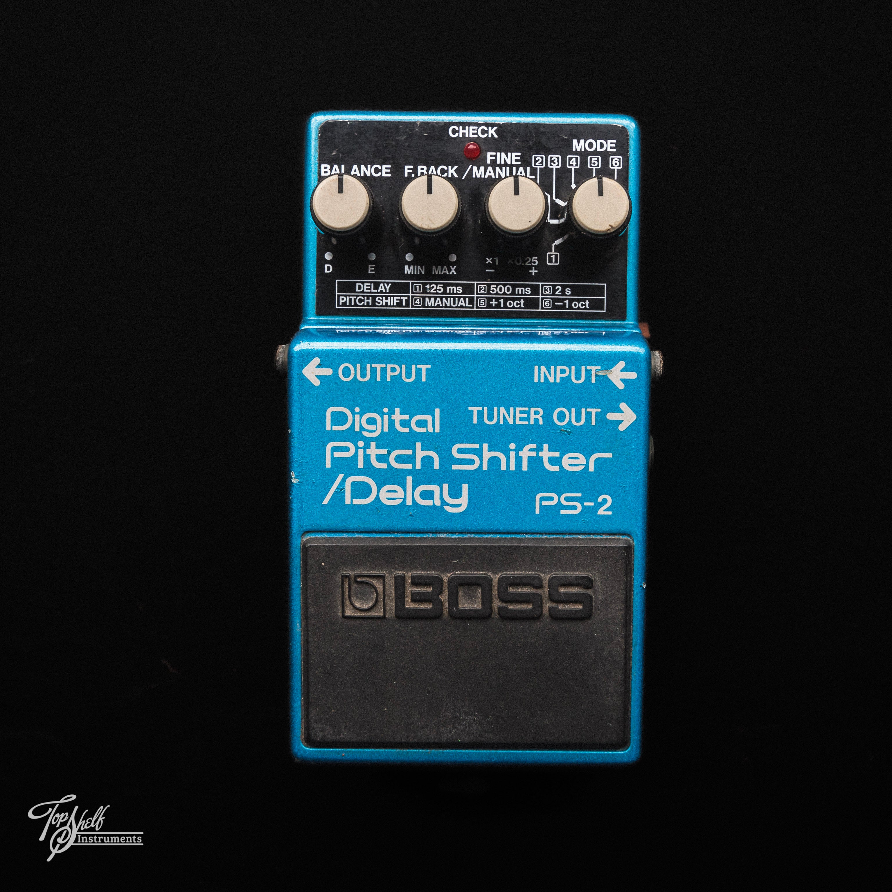 Boss PS-2 Digital Pitch Shifter/Delay Pedal – Topshelf Instruments