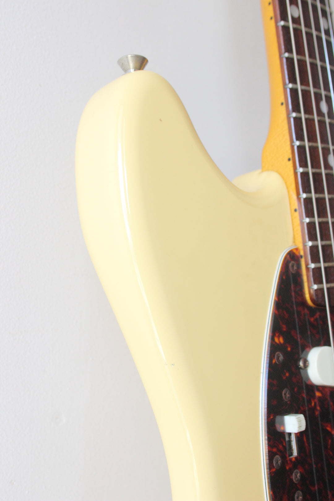 Fender Japan Mustang MG69 Yellow White Electric Guitar Made