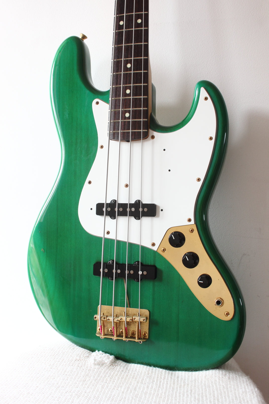 Fender Japan '62 Reissue Jazz Bass JB62G-70 Transparent Green 1993