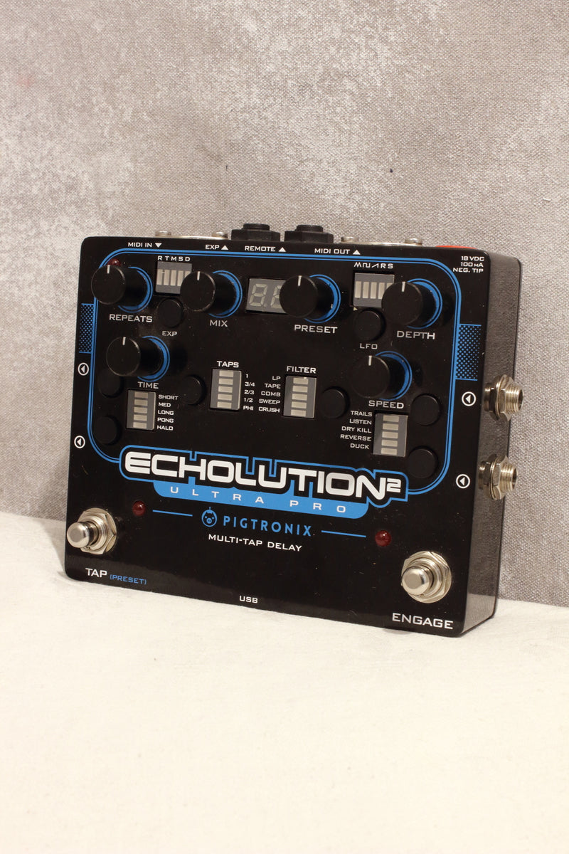 Pigtronix Echolution 2 Ultra Pro Delay Pedal – Topshelf Instruments