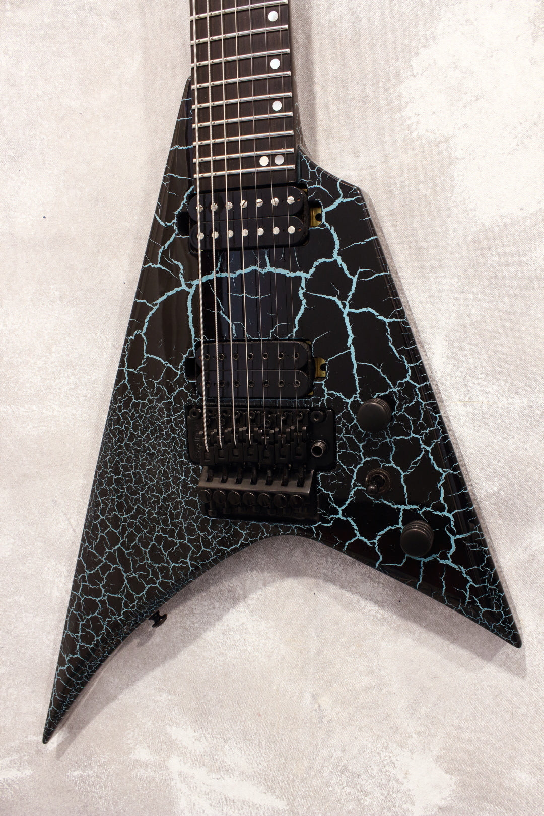 Ormsby Guitars Metal V 7-String Azure Crackle 2021 – Topshelf