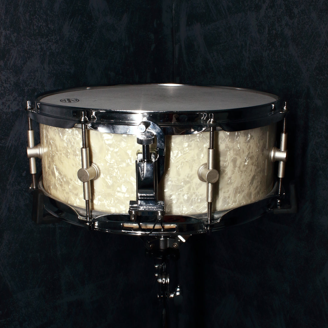 Canopus Limited Release STM-1455 Maple Snare Drum in Vintage Pearl