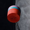Low Boy Lightweight Leather Daddy Beater Red/Purple with Seafoam Stripe