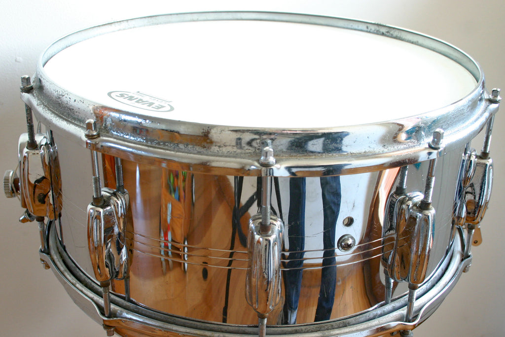 Used Slingerland Sound King Gene Krupa Signature COB 14x6.5" Snare Drum  70s