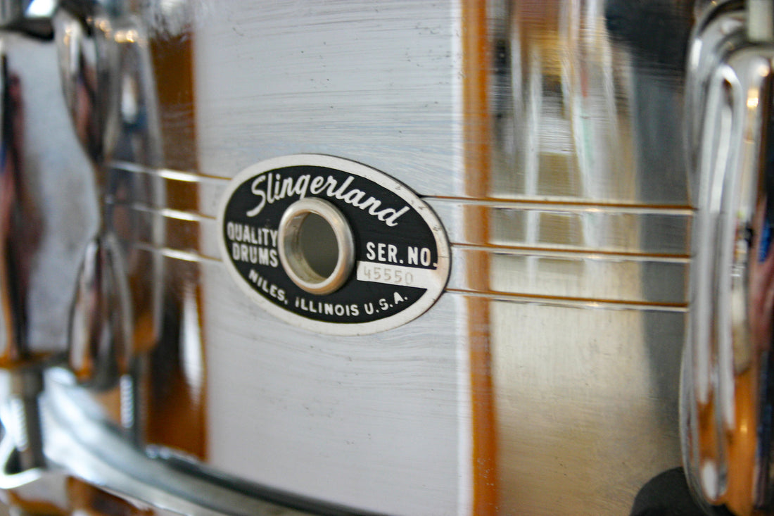 Used Slingerland Gene Krupa Signature COB 14x5 Snare Drum  70s