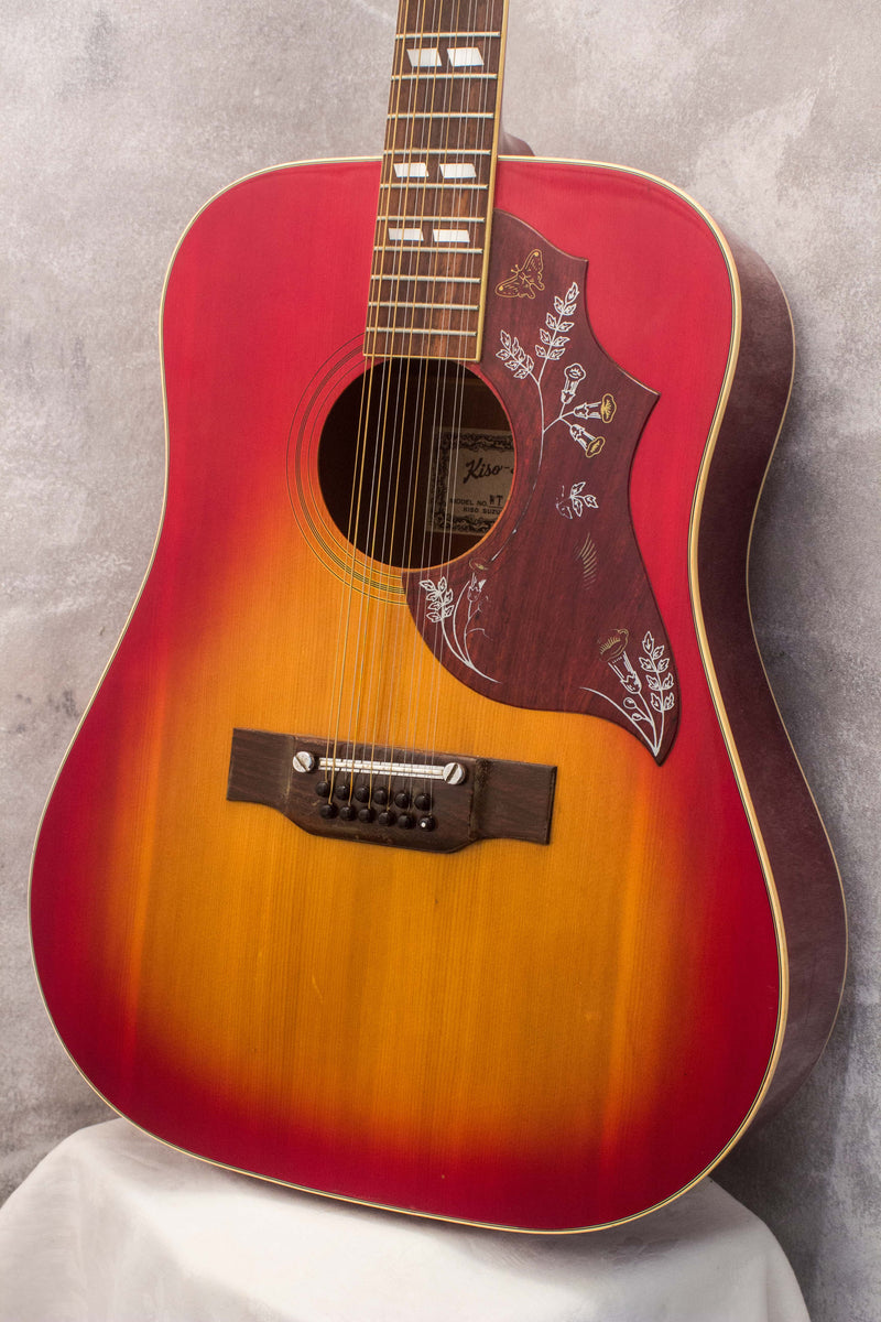 ギター KISO-Suzuki Humming bird Suzuki WT-65H Hummingbird Style 12-String Acoustic Cherry