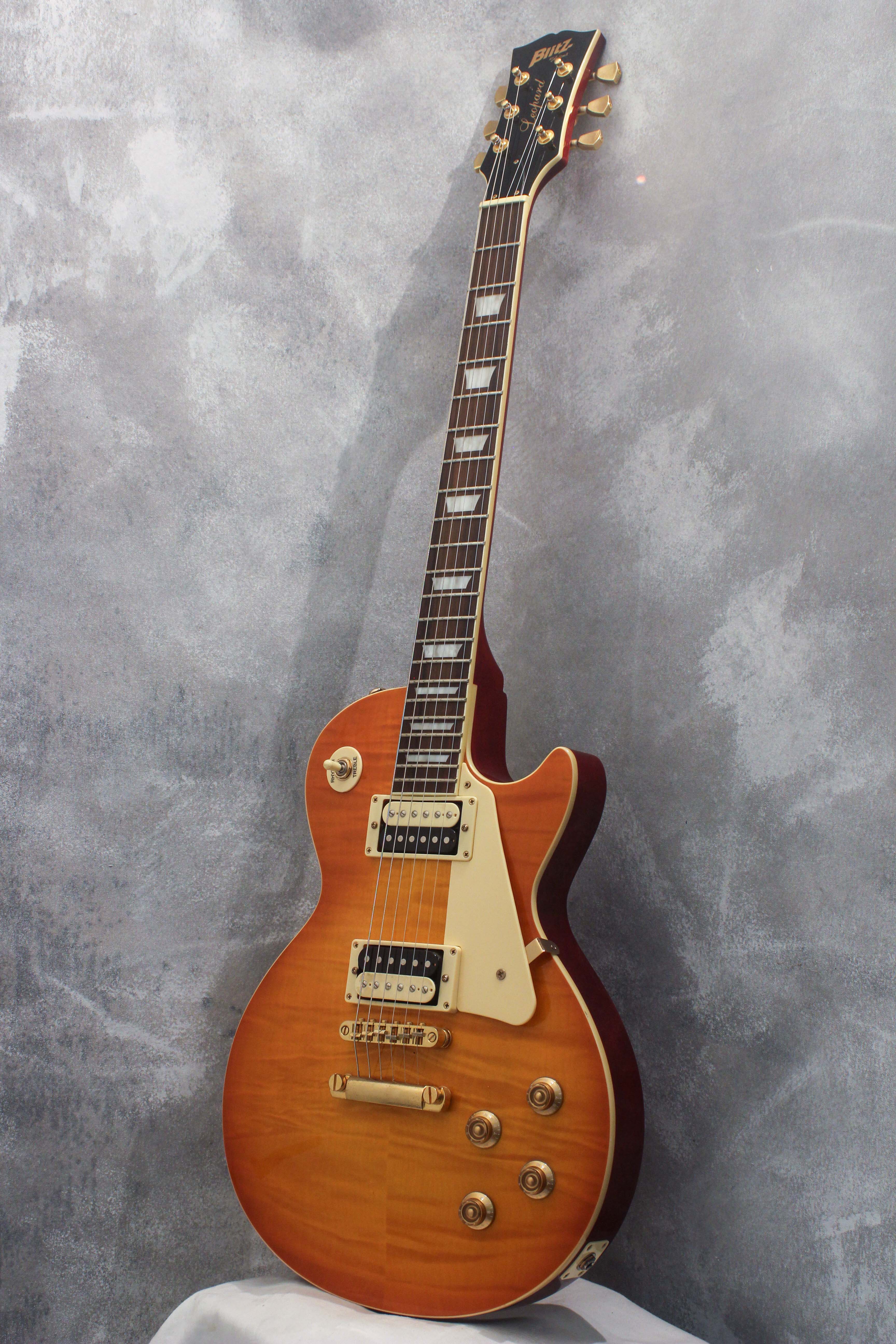 Blitz by Aria Pro II 'Leopard' BLP-450 Honeyburst 2016 – Topshelf