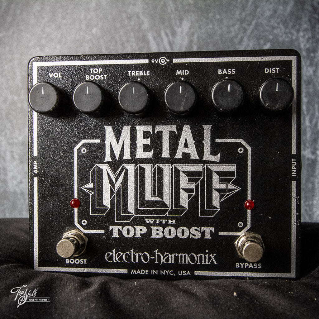 Electro-Harmonix Metal Muff w/ Top Boost Fuzz Pedal