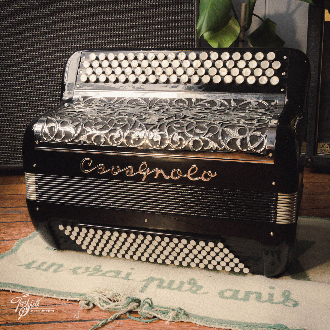 Cavagnolo Vedette 10 Chromatic Button Accordion c1965