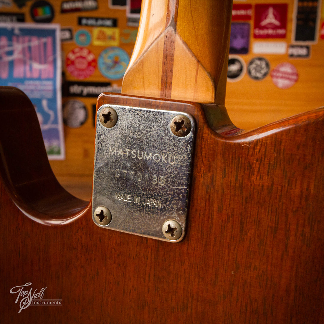 Aria Pro II Backaroo TE500-ON Natural Mahogany 1977