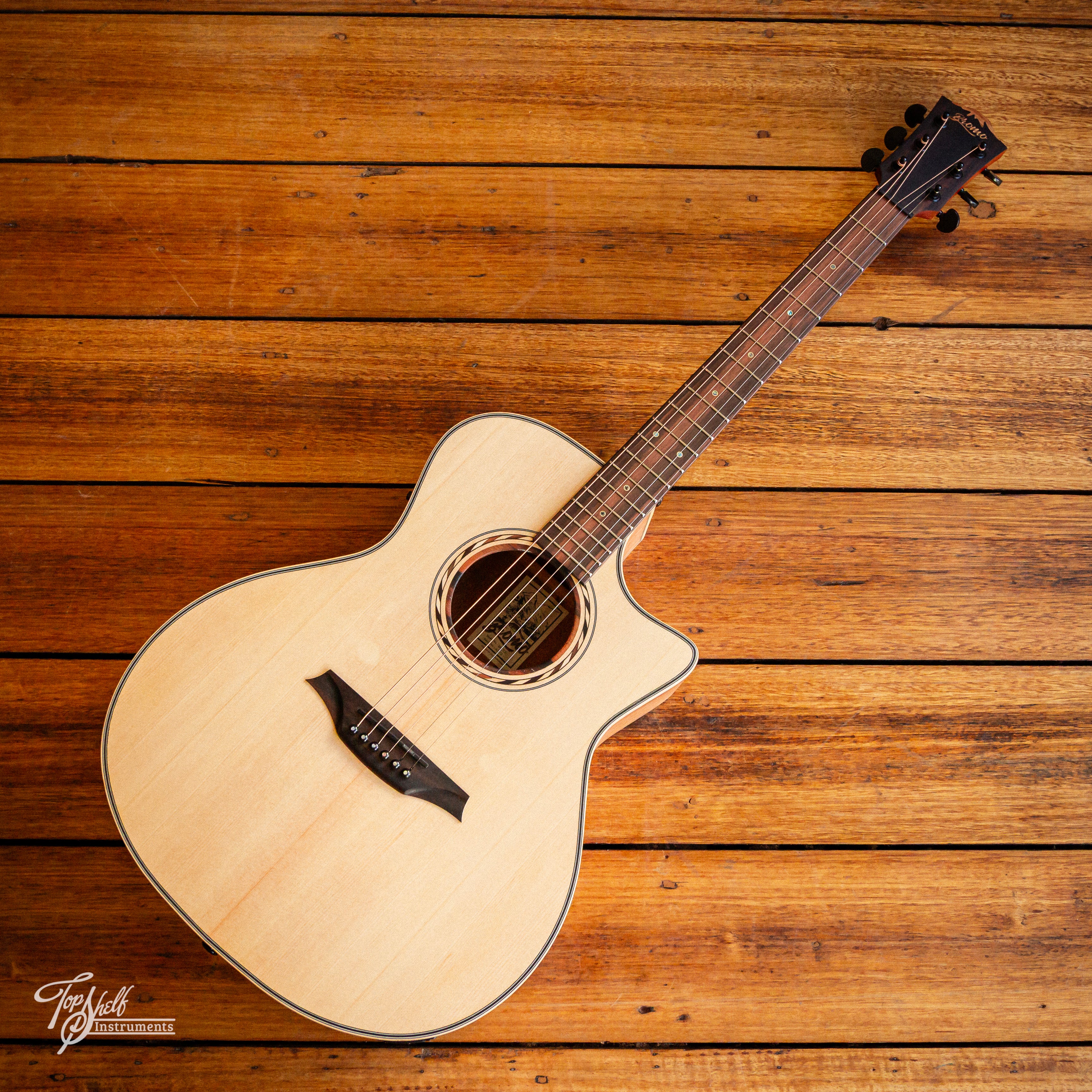 Bromo Guitars Tahoma Series BAT2CE Grand Auditorium Acoustic/Electric ...