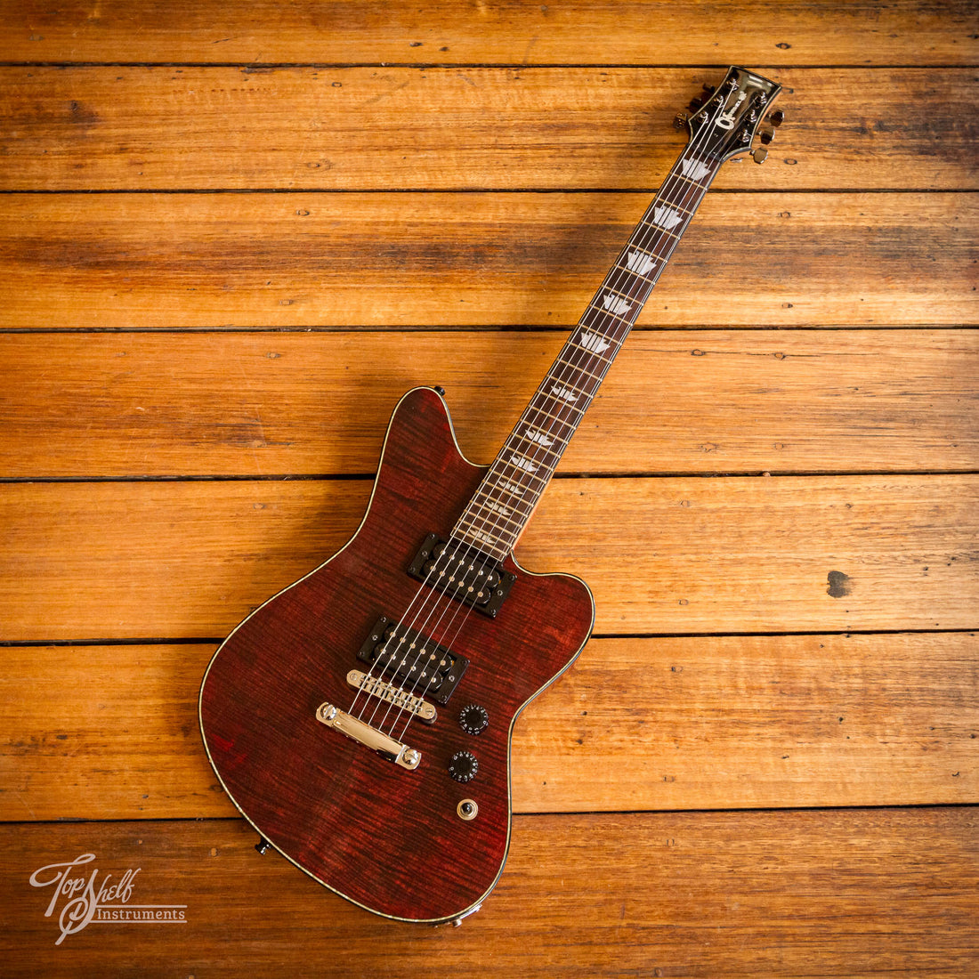Charvel Desolation SK-3 Skatecaster Transparent Red 2012