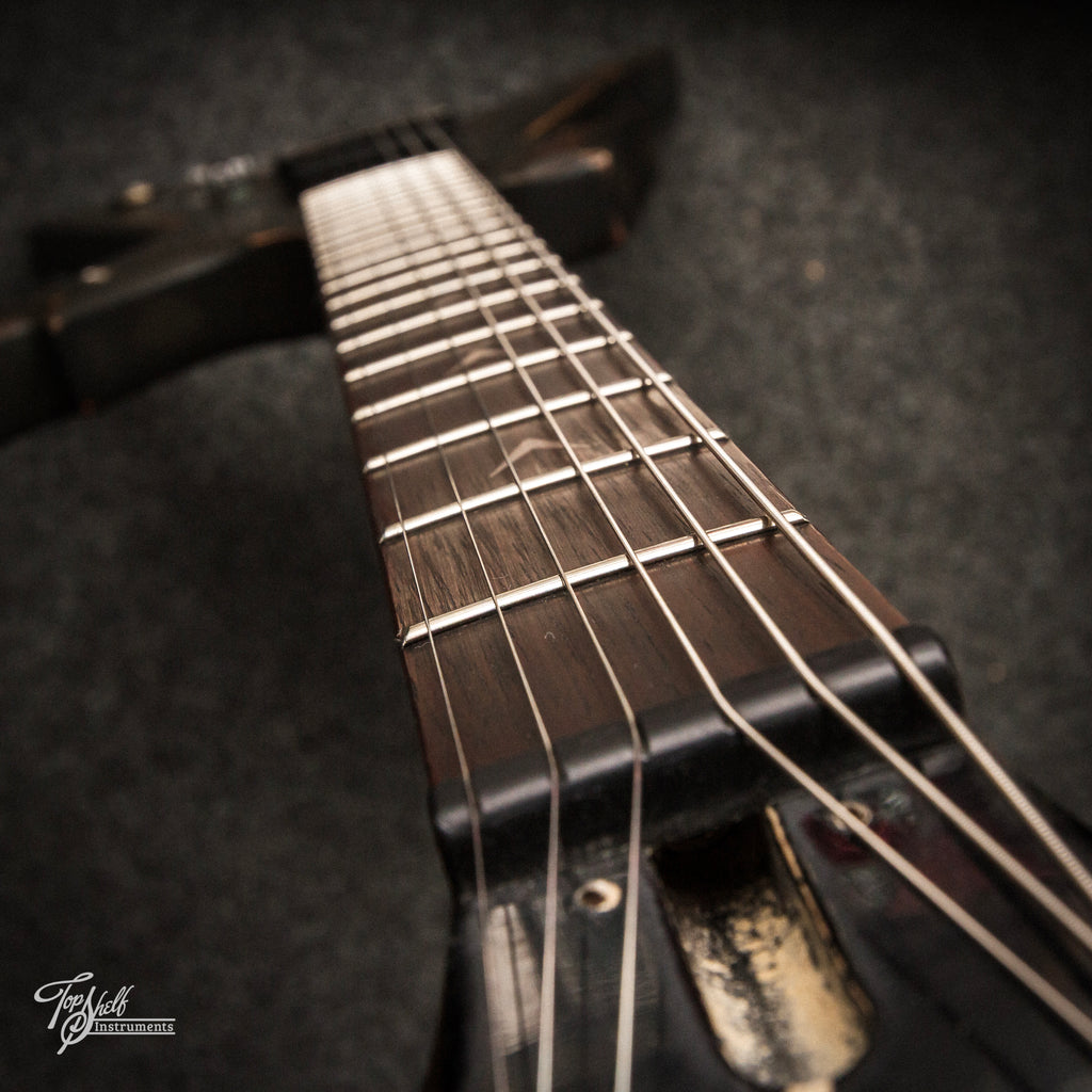 Dean Guitars Razorback X Leadbetter Rabid Dog Relic Melted Black Battle Relic 2022