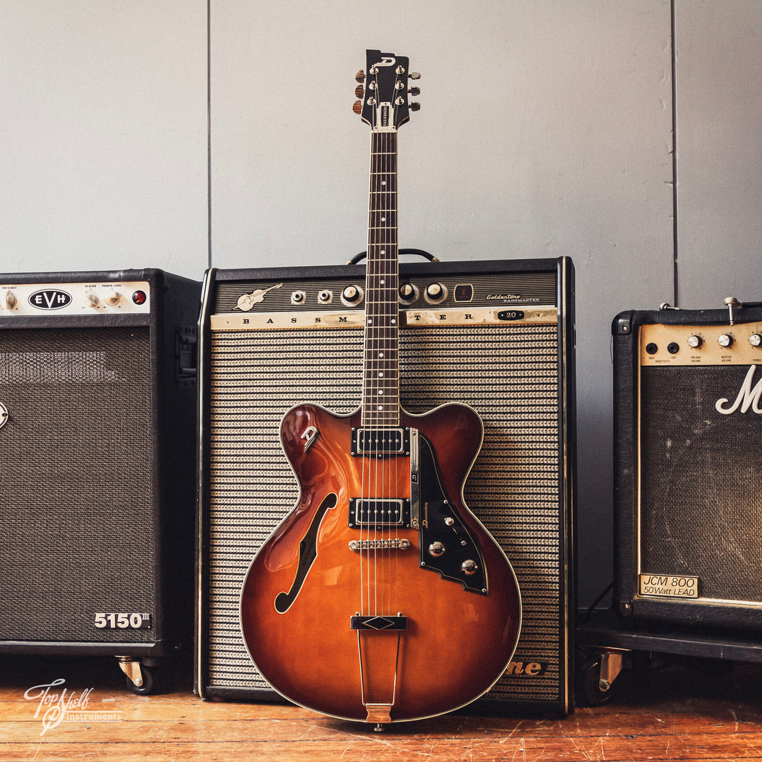 Duesenberg Fullerton Hollow Archtop Vintage Burst 2017