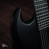 LTD Viper-7 Black Metal Baritone Black Satin 2018