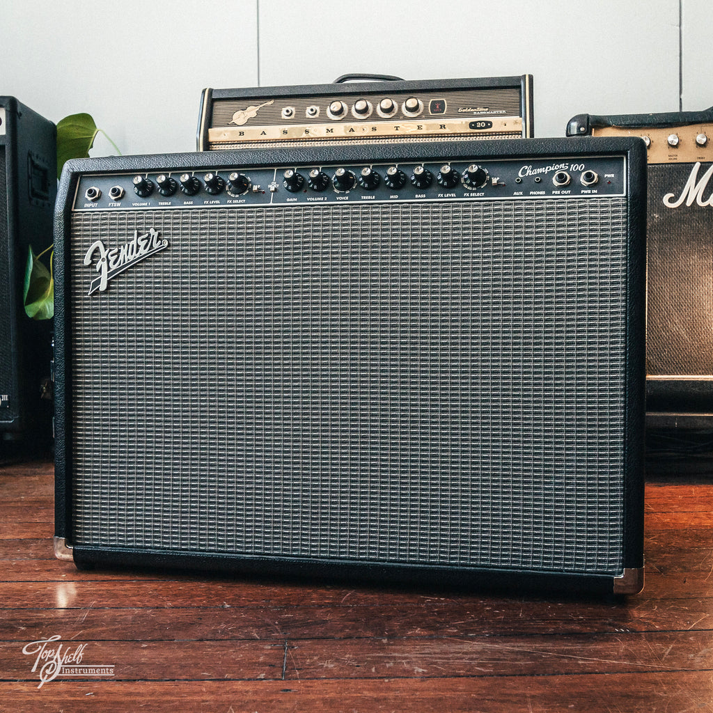 Fender Champion 100 2x12" Guitar Combo Amp Black/Silver 2020