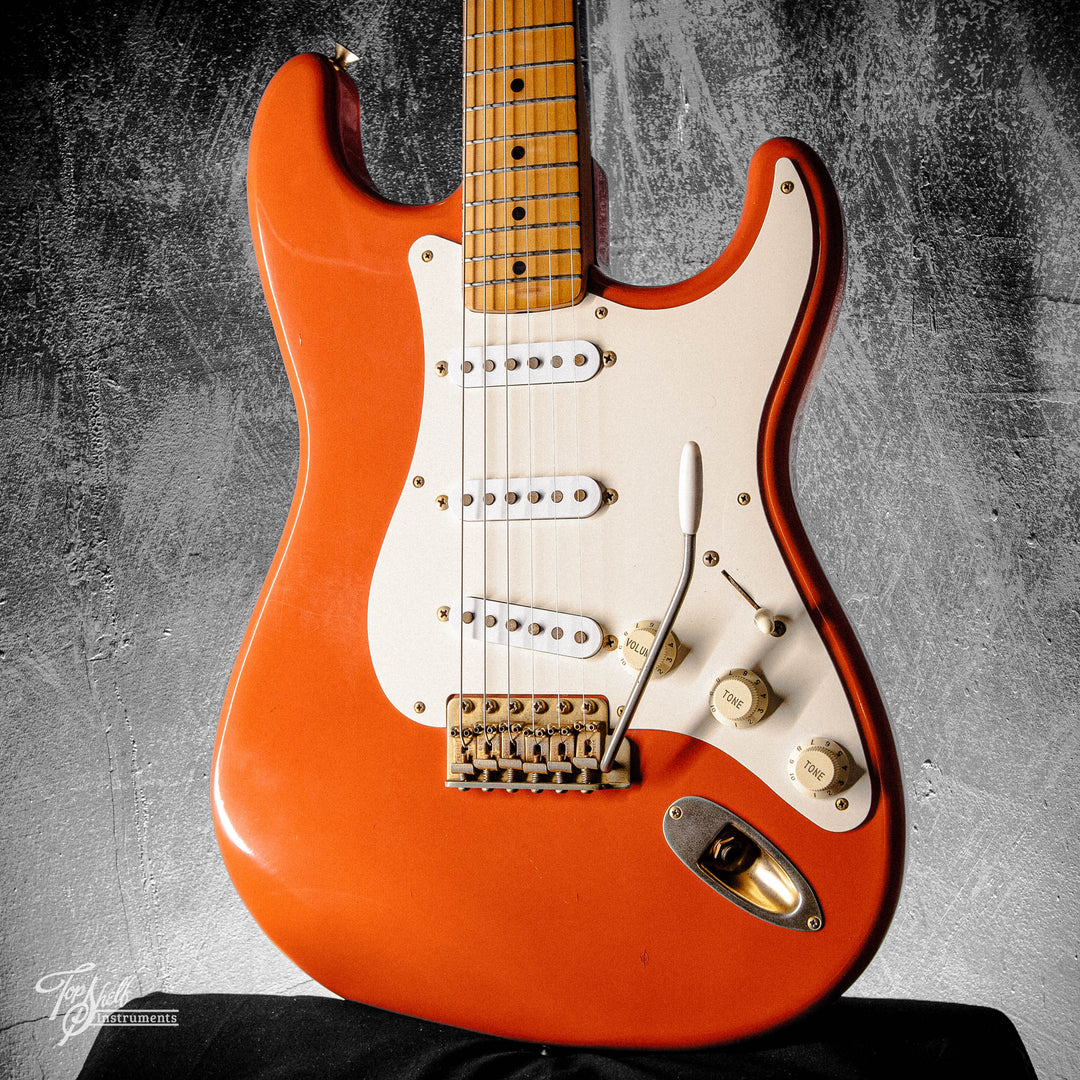 Fender Japan '57 Stratocaster ST57-53 Fiesta Red w/ Gold Hardware 1992 ...