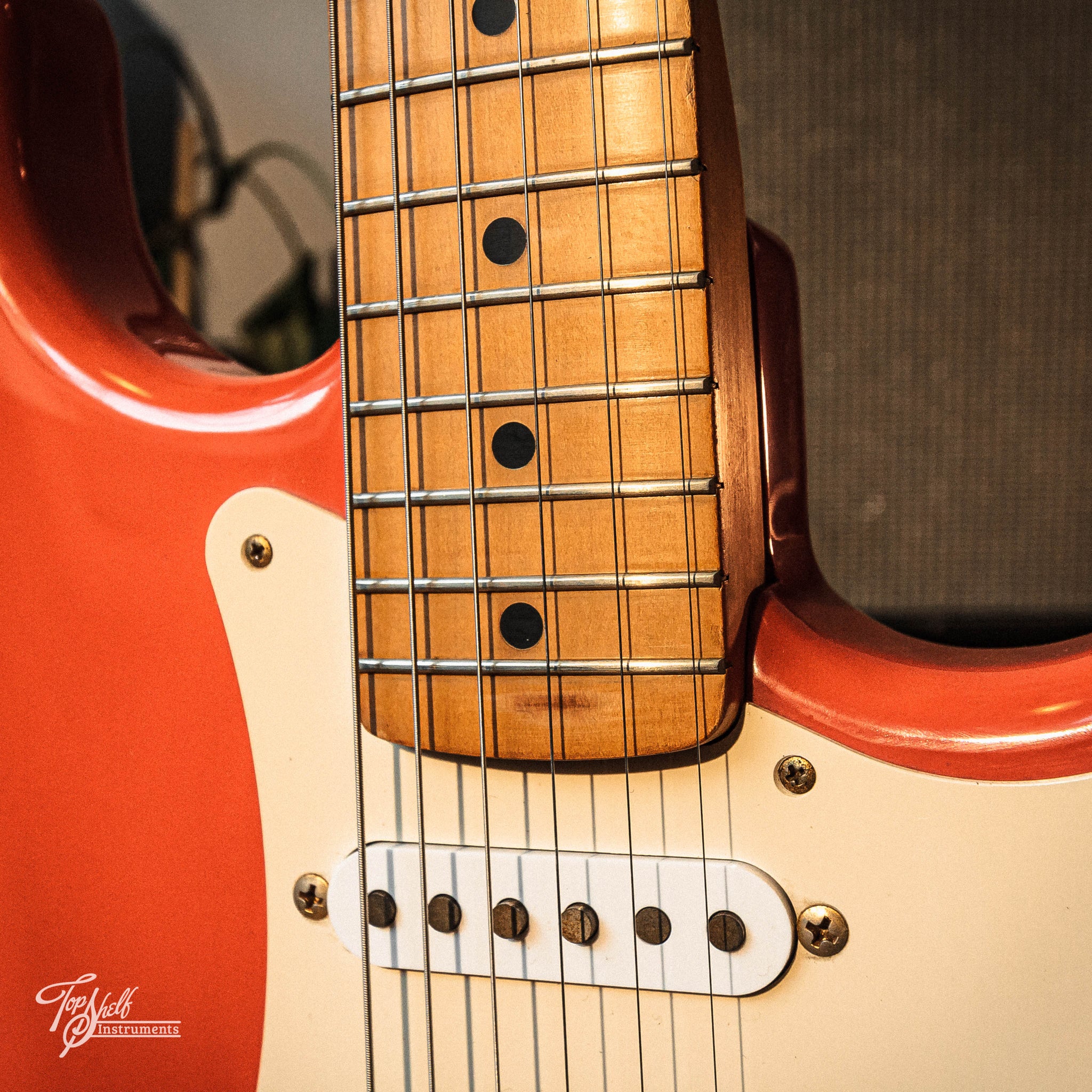 Fender Japan '57 Stratocaster ST57-53 Fiesta Red w/ Gold Hardware 1992 ...