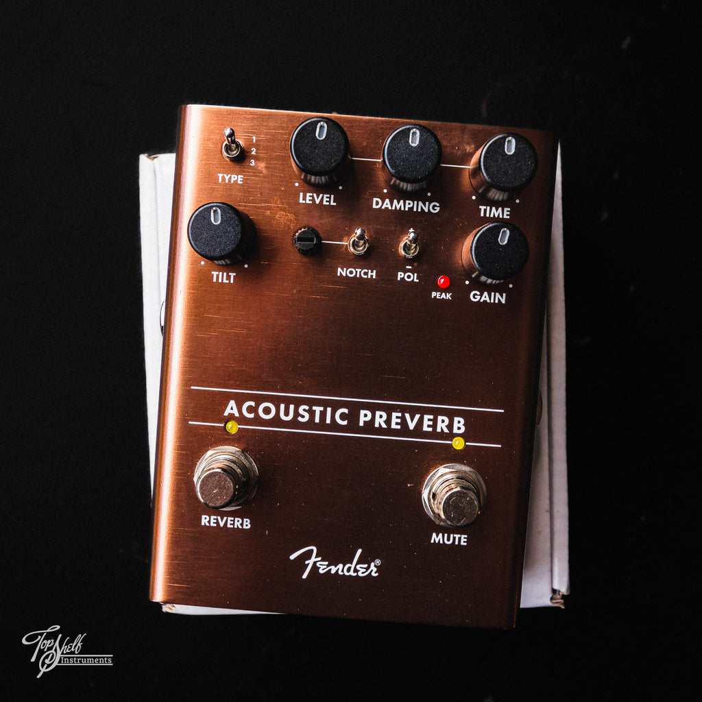 fender preamp pedal Fender Acoustic Preverb Preamp with Reverb Pedal – Topshelf Instruments