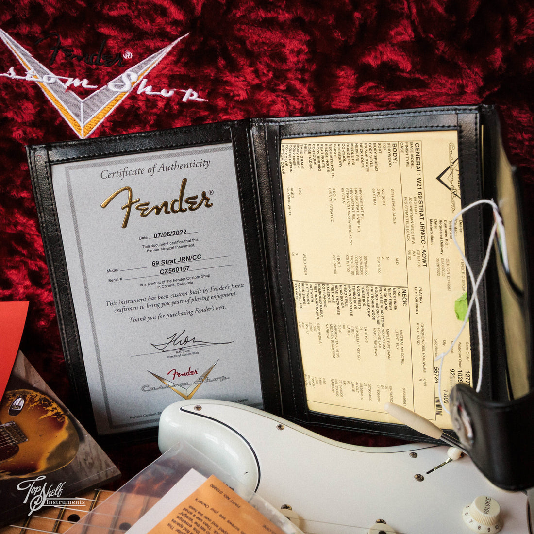 Fender Custom Shop '69 Stratocaster Journeyman Relic Olympic White 2022