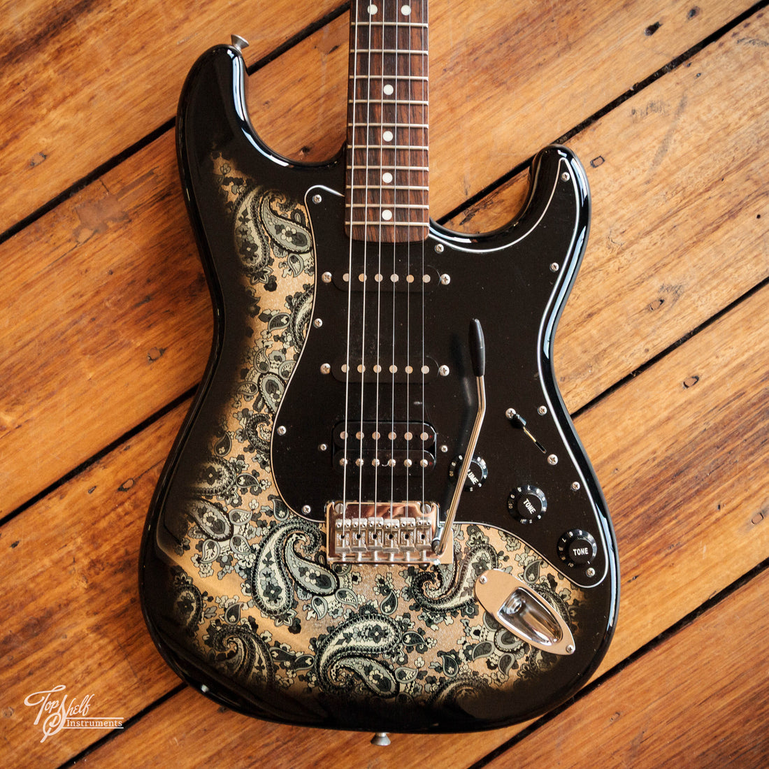 Fender Made in Japan Hybrid 60s Stratocaster HSS Black Paisley 2019