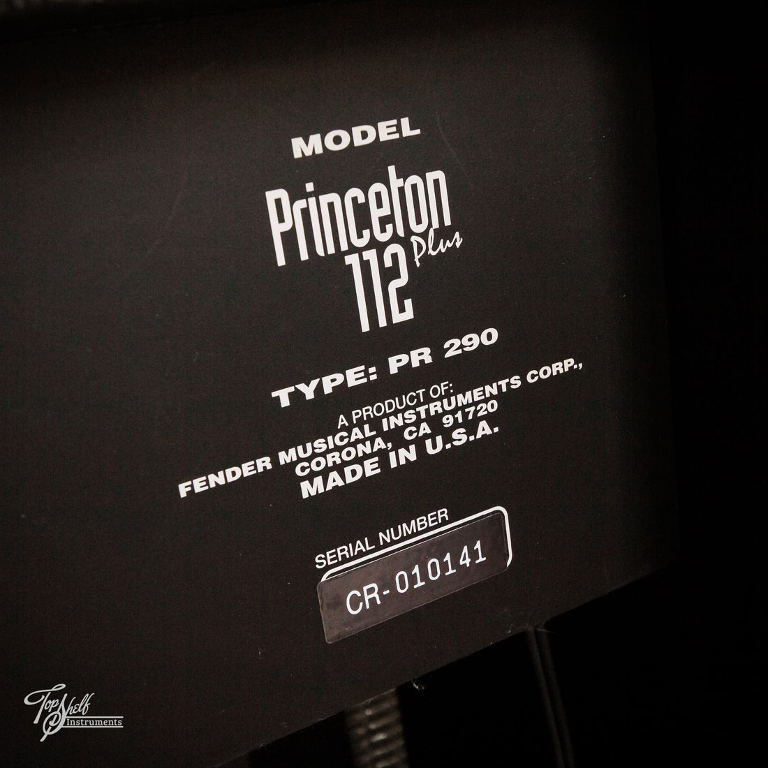 Fender Princeton 112 Plus Guitar Combo Amp