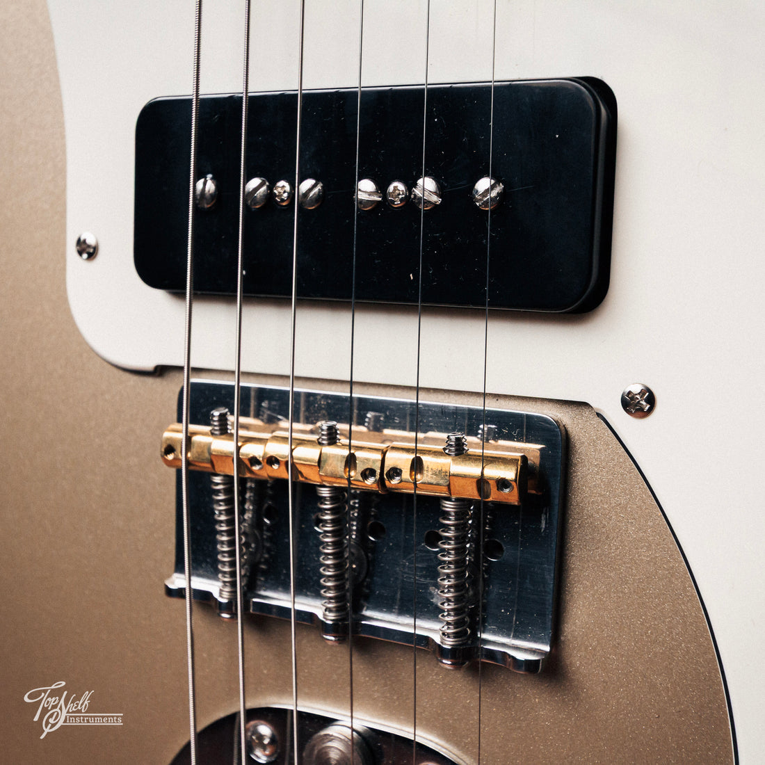 Fender Chris Shiflett Telecaster Deluxe Custom Build Shoreline Gold 2023