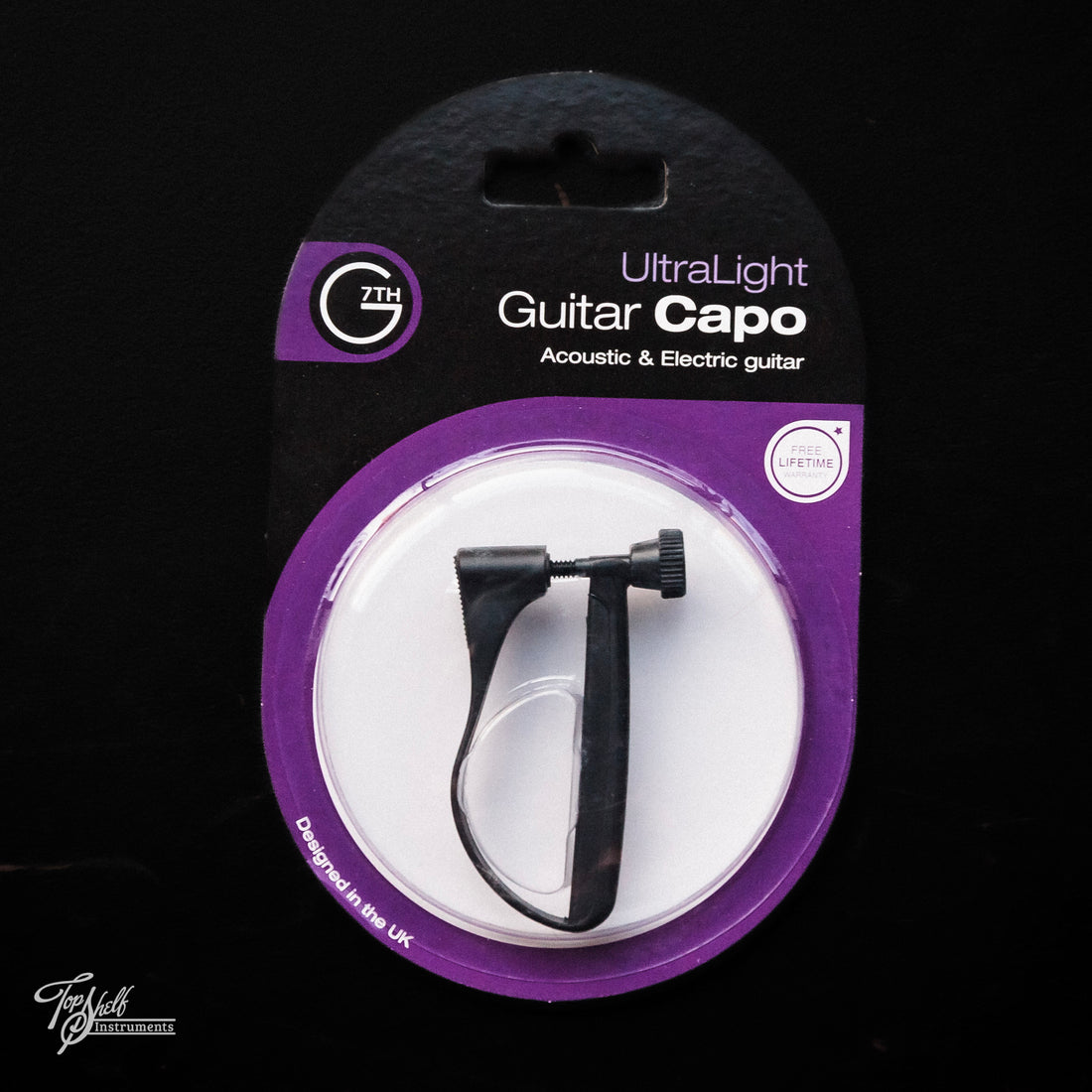 G7th UltraLight Acoustic & Electric Guitar Capo - Black