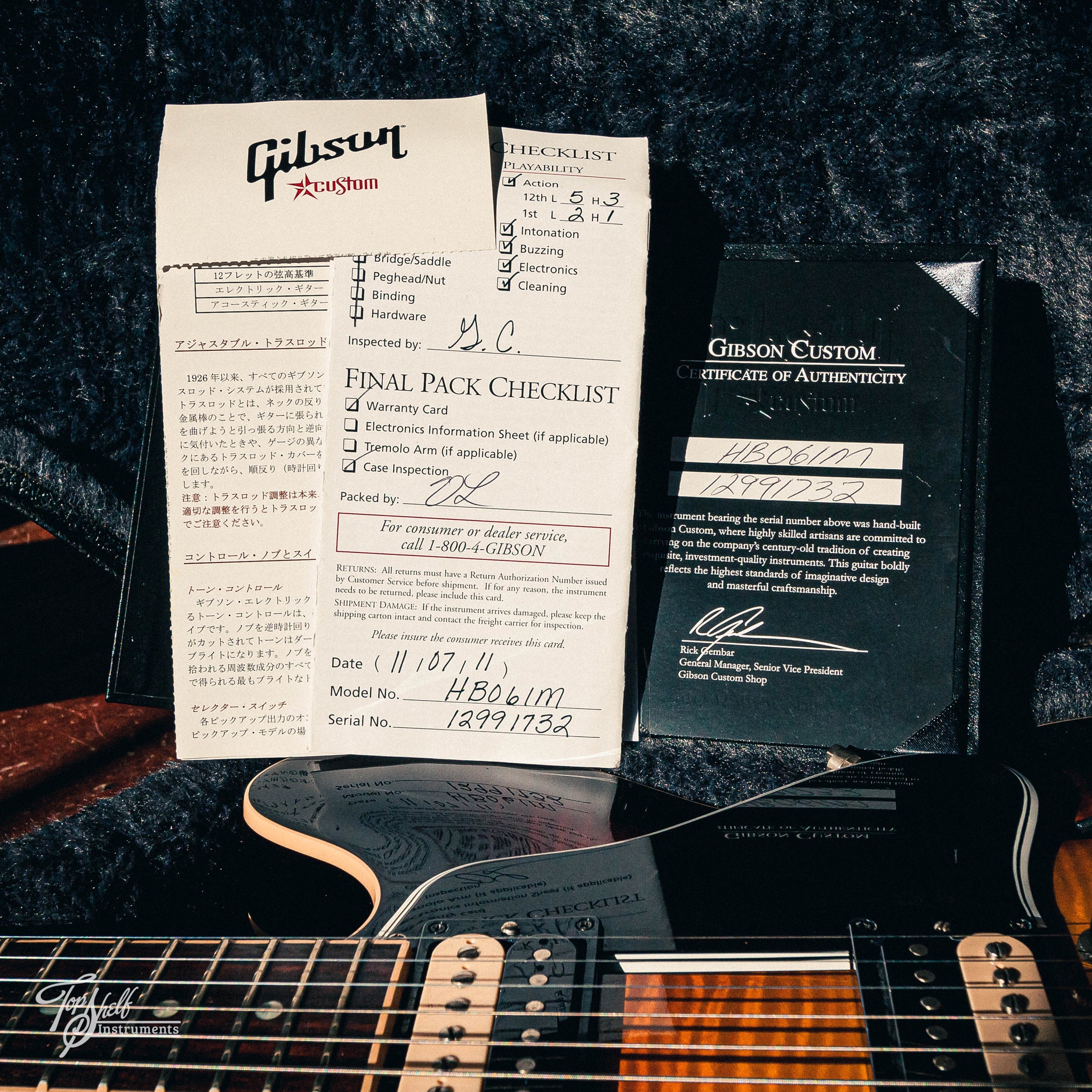 Gibson Custom ES-335 Sunburst 2011 – Topshelf Instruments