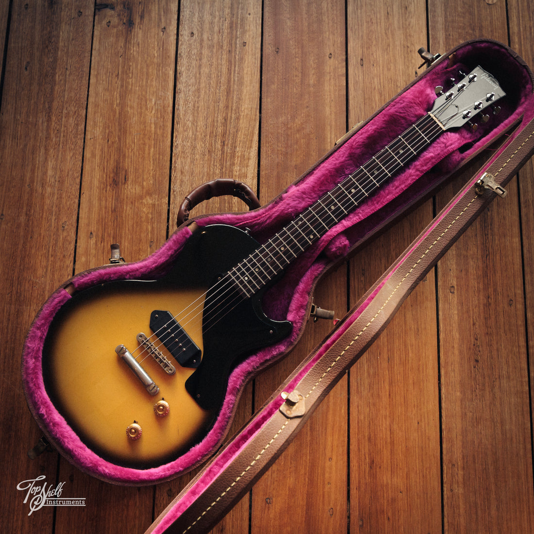 Gibson Les Paul Jr. 1991年製 1991 GIBSON LES PAUL JUNIOR Jr +HSC Cherry Beauty! Dog-Ear P90 USA