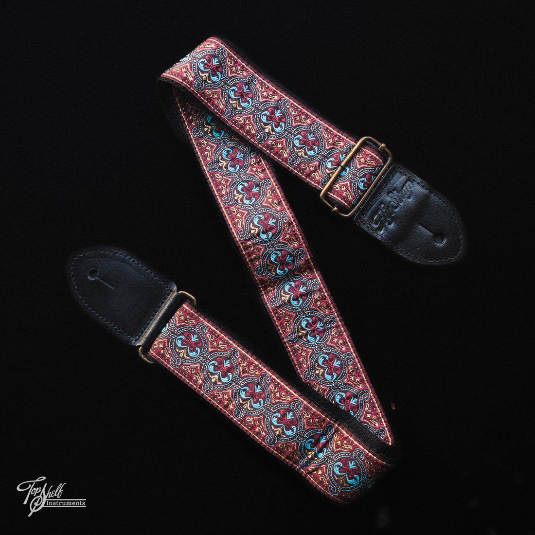 HipStrap Vintage Style Jacquard Embroidered Guitar Strap - Rasayana