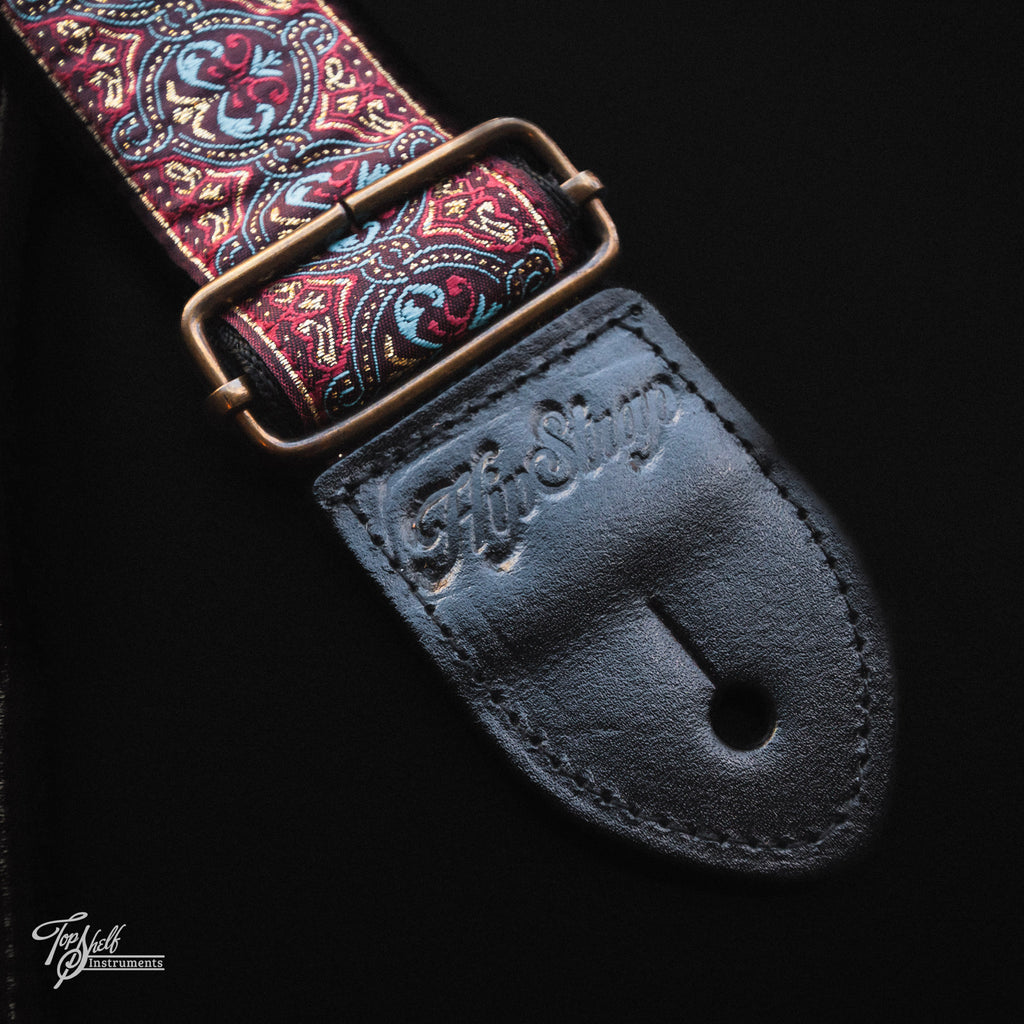 HipStrap Vintage Style Jacquard Embroidered Guitar Strap - Rasayana